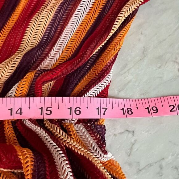 Zara Striped Retro Mesh Maxi Dress Multicolor Size L NWOT - Picture 9 of 10